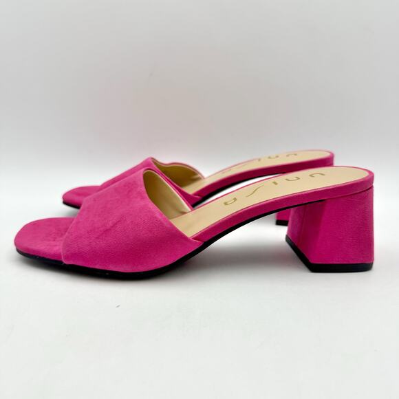 Unisa Womens Venley Heeled Sandal US 9 M EU 39.5 Pink Slip On NWOB - Picture 9 of 13